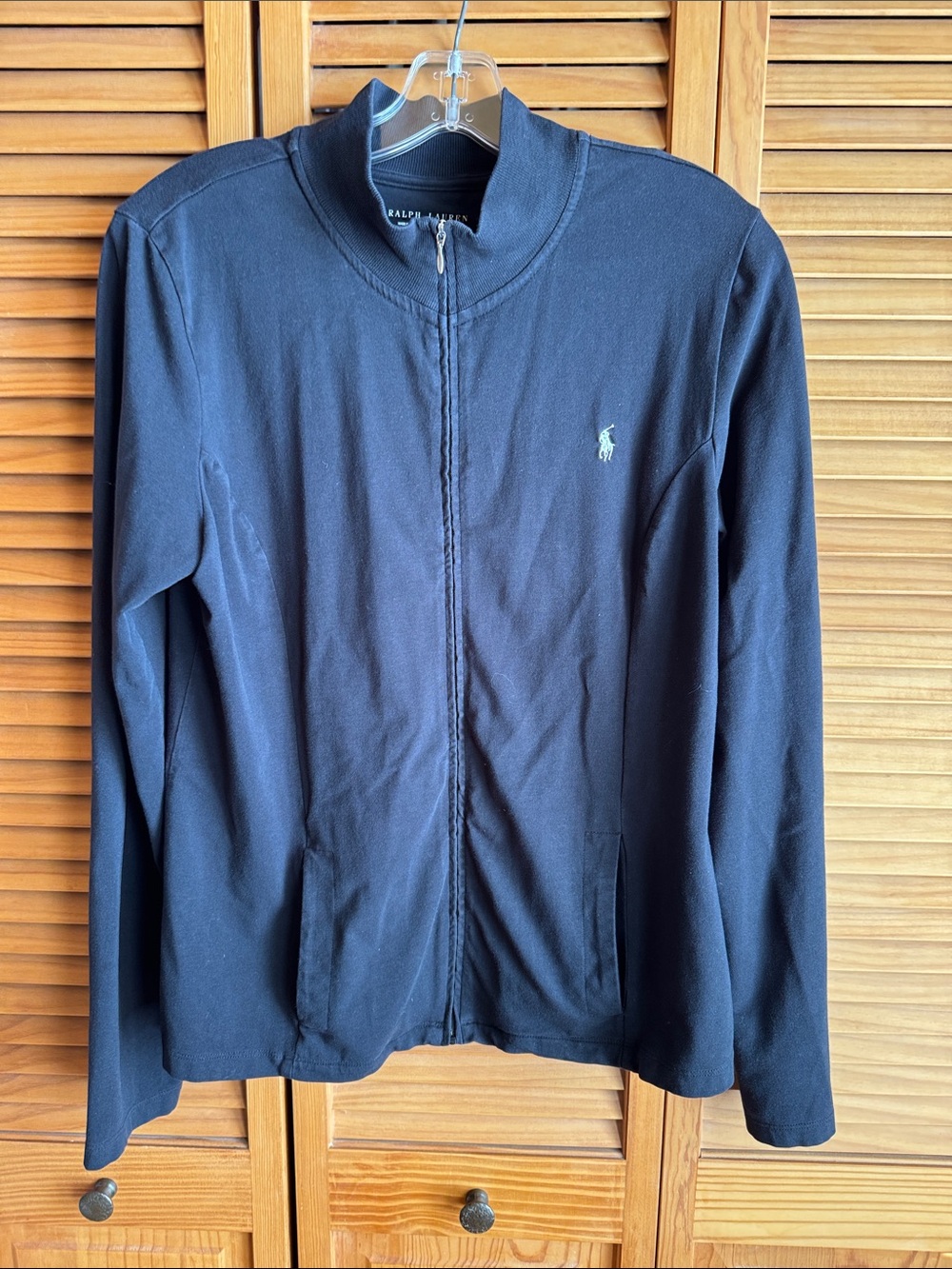 Ralph Lauren Women’s Black Zip-Up Jacket - XL